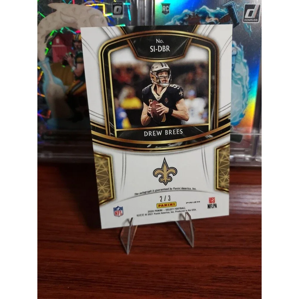 2020 Panini Prizm Select Checkerboard Drew Brees Auto 2/3 HOF
